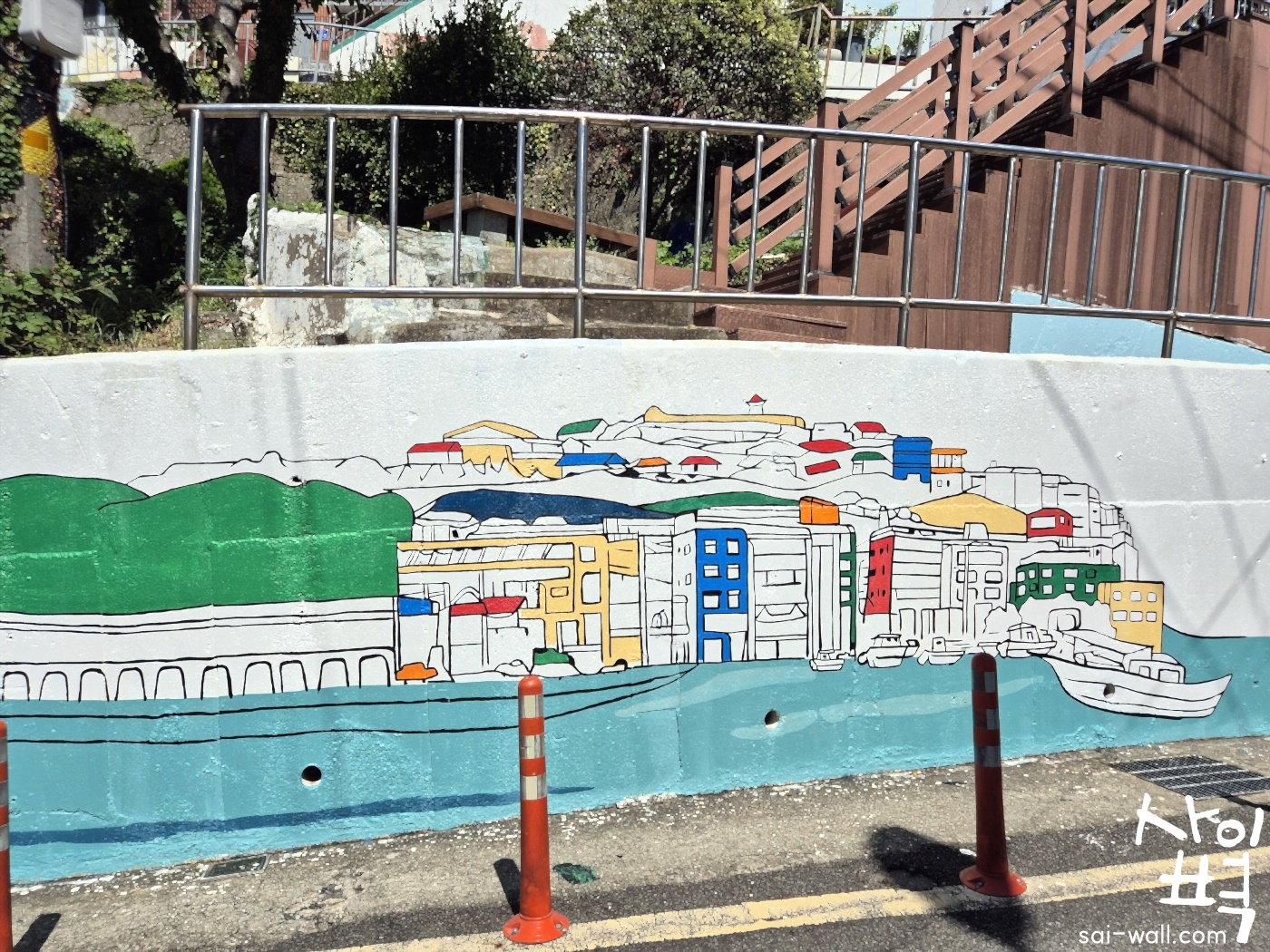 '24 동피랑 벽화마을 조성사업 벽화 시공 사진 12